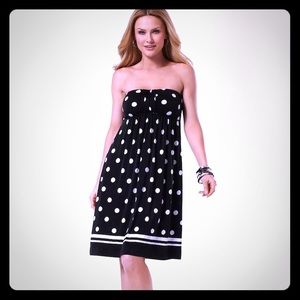 Soma Bandeau Polka Dot Dress